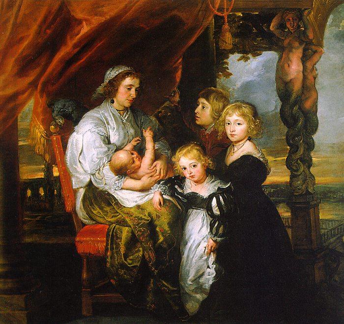 Peter Paul Rubens Deborah Kip and her Children France oil painting art